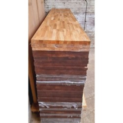 Solid Oak Narrow Stave 3m x 620mm x 260mm Kitchen Worktop Delivery Available UK
