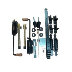 Garage doors ironmongery set kit steel band hinges 1000 x 50 x 6mm