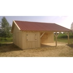 Wooden garage workshop storage carport canopy 6 x 6m