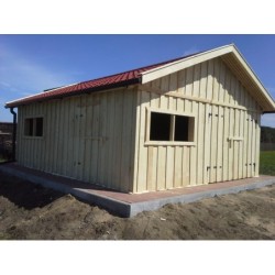 Wooden Garages & Carports Storage Room Workshop Double Doors Gable Roof 5 x 6m Handmade Bespoke