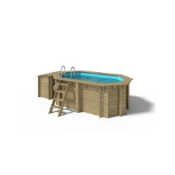 Wooden Swimming Pool 3.5m x 2m x 1.17m Pine Wood