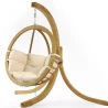 Swing Chair Swing Pod with Frame Soft Cushion Garden Outdoors