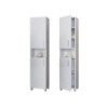 Tall Bathroom Cabinet 2 doors 400mm White satin shelfs delivery available