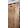 External horizontal panels single solid oak door with frame for home UV osmo oil protection