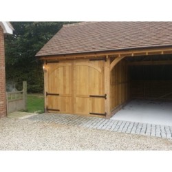 Wooden Garage Doors Traditional Arch Side Hung Solid Oak 7'' x 7'' (2134 x 2134mm)