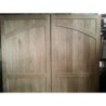 Traditional Arch Side Hung Solid Oak Wooden Garage Doors 7'' x 7'' (2133 x 2133mm) Handmade