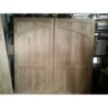 Traditional Arch Side Hung Solid Oak Wooden Garage Doors