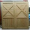 Traditional Wooden Timber Garage Doors Cross Brace Top 7” x 7” (2133x2133mm)