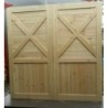 Traditional Wooden Timber Garage Doors Cross Brace Top 7” x 7” (2133x2133mm)