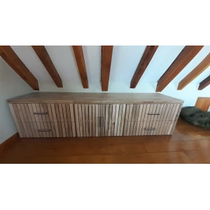 Trellis solid wood sideboard Siteboard Solid Oak with Drawers Loft Furniture