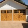 Timber garage doors with windows cross brace 2133 x 2133 (7ft x 7ft)
