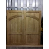 Traditional Barn Farm Solid Oak Arch Side Hung Wooden Garage Doors Thickness: 50mm 7” x 7” (2134 x 2134mm)