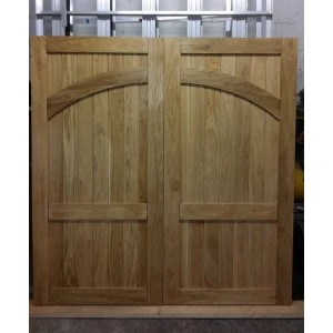 Traditional Barn Farm Solid Oak Brace Wooden Timber Garage Doors 7ft x 7ft (2134 x 2134mm)