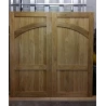 Traditional Barn Farm Solid Oak Brace Wooden Timber Garage Doors 7ft x 7ft (2134 x 2134mm)