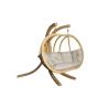 SwingPod Hanging Chair with frame and comfy cushion Premium Spa Garden Home Relax Beige