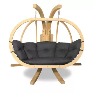 Garden Swing Chair Comfy Hanging Swing with Frame