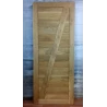 External horizontal panels single solid oak door with frame for home UV osmo oil protection