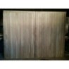 Traditional Straight Vertical Panels Wooden Solid Oak Garage Doors 7″ x 7″ (2133x2133mm) Handmade In Uk