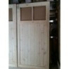 Wooden Timber Garage Doors with 2 Windows