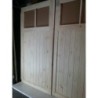 Wooden Timber Garage Doors with 2 Windows