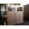 Wooden Timber Garage Doors with Windows 8 Panes glass