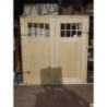 Wooden Timber Garage Doors with Windows 8 Panes glass