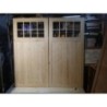 Wooden Timber Pine Garage Doors with Windows 8 Panes glass 7″ x 7″ (2133 x 2133mm)