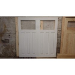 Traditional Pine Raised Panels Wooden Timber Garage Doors 8″ x 7″ (2438 x 2134mm)