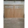 Traditional Solid Oak Wooden Garage Doors with Window Big Doors 10ft Wide 7Ft High (3000 x 2134mm)