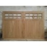 Traditional Solid Oak Wooden Garage Doors with Window Big Doors 10ft Wide 7Ft High