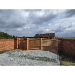 Wooden Gates Drive Way garden modern double single back yard entrance arched fence electric outside automatic