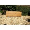 Solid oak wooden hand crafted garden patio planter 740mm (L) x 290mm (D) x 280mm (H)