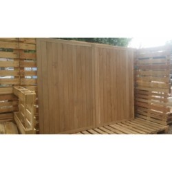 Traditional Flush Wooden Panels Solid Oak Garage Doors 45mm 7” x 7”